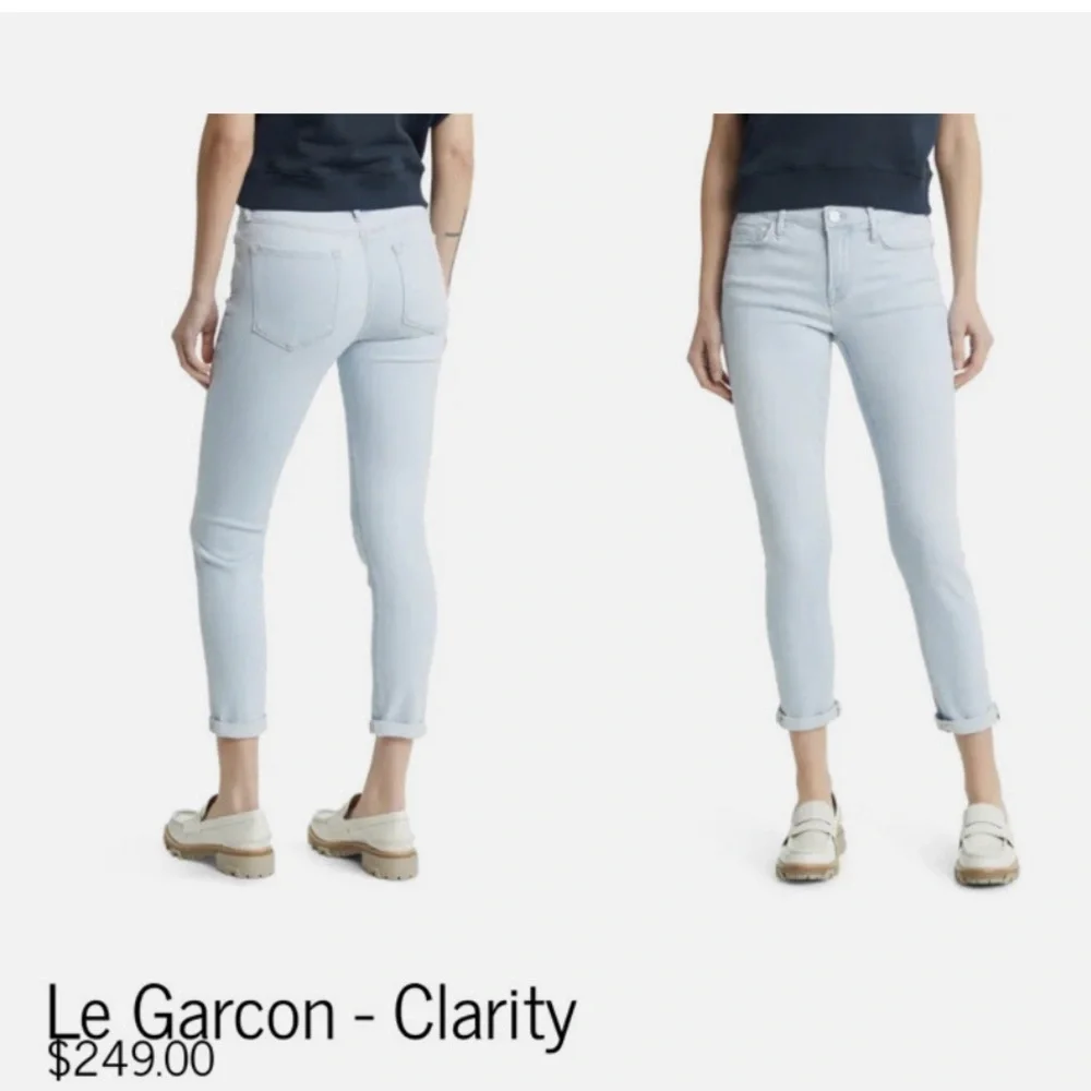 🔥FRAME Denim Mid-Rise Le Garçon Jeans in Clarity Wash🔥 - Picture 2 of 5